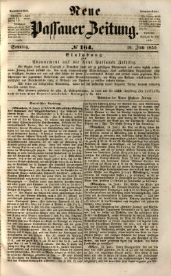 Neue Passauer Zeitung (Passauer Zeitung) Sonntag 16. Juni 1850