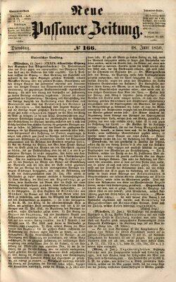 Neue Passauer Zeitung (Passauer Zeitung) Dienstag 18. Juni 1850