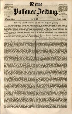 Neue Passauer Zeitung (Passauer Zeitung) Donnerstag 27. Juni 1850