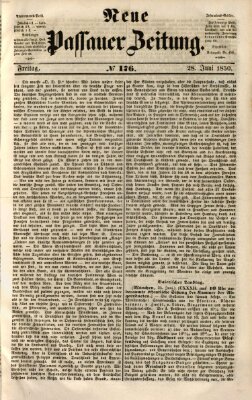 Neue Passauer Zeitung (Passauer Zeitung) Freitag 28. Juni 1850