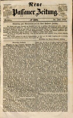 Neue Passauer Zeitung (Passauer Zeitung) Sonntag 30. Juni 1850