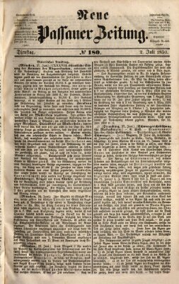 Neue Passauer Zeitung (Passauer Zeitung) Dienstag 2. Juli 1850