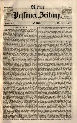 Neue Passauer Zeitung (Passauer Zeitung) Donnerstag 25. Juli 1850