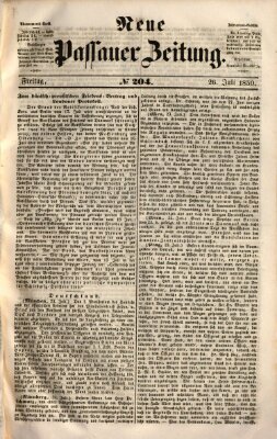 Neue Passauer Zeitung (Passauer Zeitung) Freitag 26. Juli 1850