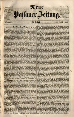 Neue Passauer Zeitung (Passauer Zeitung) Sonntag 28. Juli 1850