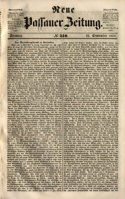 Neue Passauer Zeitung (Passauer Zeitung) Sonntag 15. September 1850