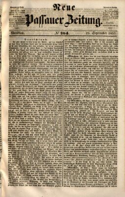 Neue Passauer Zeitung (Passauer Zeitung) Montag 23. September 1850