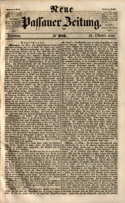 Neue Passauer Zeitung (Passauer Zeitung) Dienstag 15. Oktober 1850