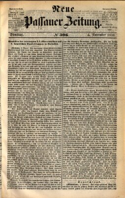 Neue Passauer Zeitung (Passauer Zeitung) Dienstag 5. November 1850