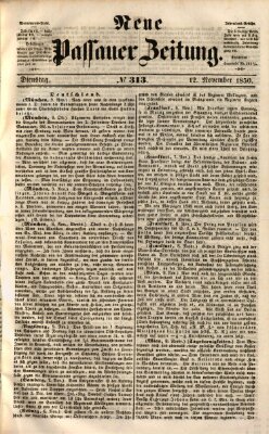 Neue Passauer Zeitung (Passauer Zeitung) Dienstag 12. November 1850