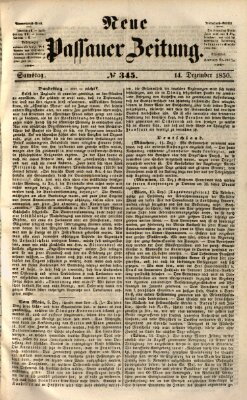 Neue Passauer Zeitung (Passauer Zeitung) Samstag 14. Dezember 1850