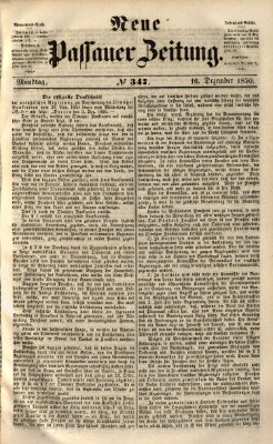 Neue Passauer Zeitung (Passauer Zeitung) Montag 16. Dezember 1850