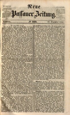 Neue Passauer Zeitung (Passauer Zeitung) Sonntag 22. Dezember 1850