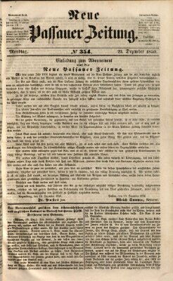 Neue Passauer Zeitung (Passauer Zeitung) Montag 23. Dezember 1850