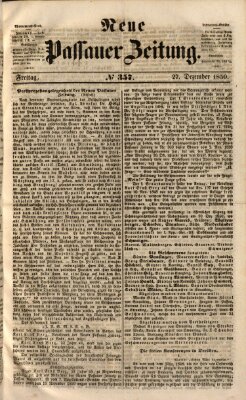 Neue Passauer Zeitung (Passauer Zeitung) Freitag 27. Dezember 1850