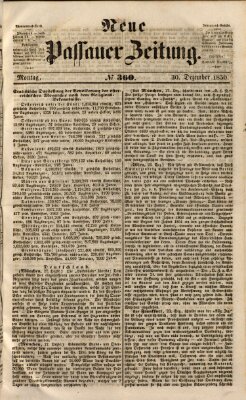 Neue Passauer Zeitung (Passauer Zeitung) Montag 30. Dezember 1850