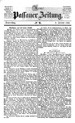 Neue Passauer Zeitung (Passauer Zeitung) Donnerstag 9. Januar 1851