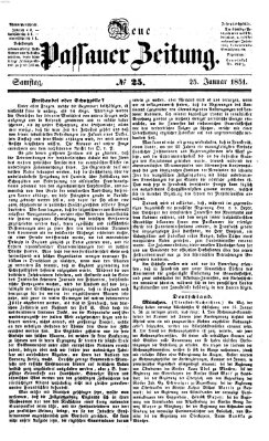 Neue Passauer Zeitung (Passauer Zeitung) Samstag 25. Januar 1851