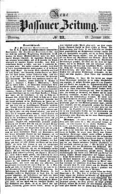 Neue Passauer Zeitung (Passauer Zeitung) Montag 27. Januar 1851