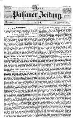 Neue Passauer Zeitung (Passauer Zeitung) Montag 3. Februar 1851