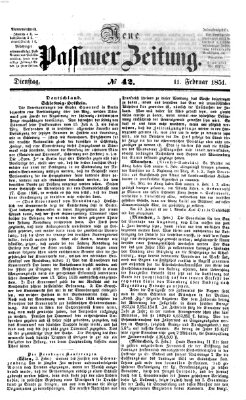 Neue Passauer Zeitung (Passauer Zeitung) Dienstag 11. Februar 1851