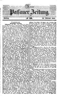 Neue Passauer Zeitung (Passauer Zeitung) Freitag 28. Februar 1851