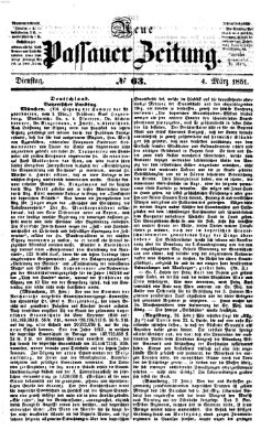 Neue Passauer Zeitung (Passauer Zeitung) Dienstag 4. März 1851