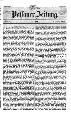 Neue Passauer Zeitung (Passauer Zeitung) Freitag 7. März 1851