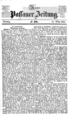 Neue Passauer Zeitung (Passauer Zeitung) Montag 10. März 1851