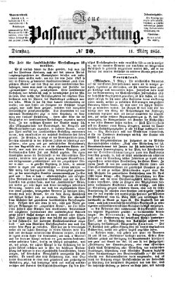 Neue Passauer Zeitung (Passauer Zeitung) Dienstag 11. März 1851