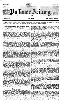 Neue Passauer Zeitung (Passauer Zeitung) Samstag 29. März 1851