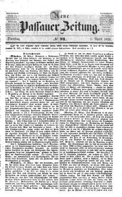 Neue Passauer Zeitung (Passauer Zeitung) Dienstag 1. April 1851