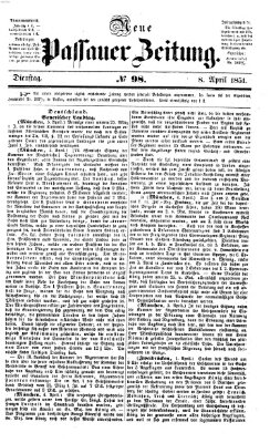 Neue Passauer Zeitung (Passauer Zeitung) Dienstag 8. April 1851