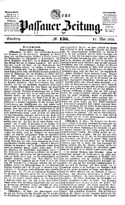 Neue Passauer Zeitung (Passauer Zeitung) Sonntag 18. Mai 1851