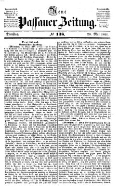 Neue Passauer Zeitung (Passauer Zeitung) Dienstag 20. Mai 1851