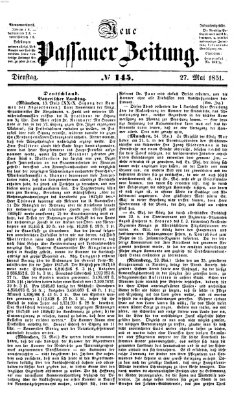 Neue Passauer Zeitung (Passauer Zeitung) Dienstag 27. Mai 1851