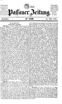 Neue Passauer Zeitung (Passauer Zeitung) Samstag 31. Mai 1851