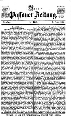 Neue Passauer Zeitung (Passauer Zeitung) Samstag 7. Juni 1851