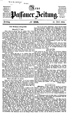 Neue Passauer Zeitung (Passauer Zeitung) Freitag 11. Juli 1851