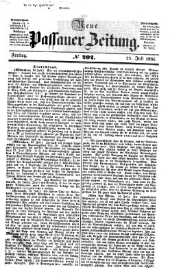 Neue Passauer Zeitung (Passauer Zeitung) Freitag 25. Juli 1851