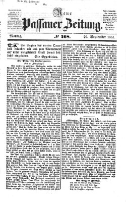 Neue Passauer Zeitung (Passauer Zeitung) Montag 29. September 1851