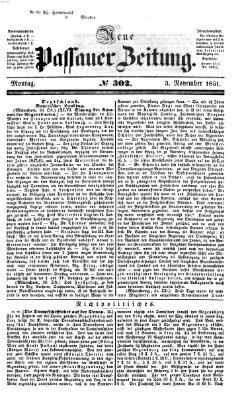 Neue Passauer Zeitung (Passauer Zeitung) Montag 3. November 1851