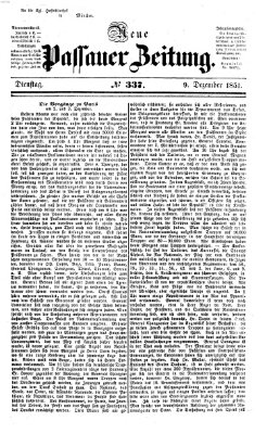 Neue Passauer Zeitung (Passauer Zeitung) Dienstag 9. Dezember 1851