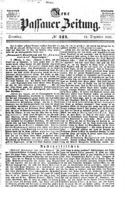 Neue Passauer Zeitung (Passauer Zeitung) Sonntag 14. Dezember 1851