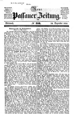 Neue Passauer Zeitung (Passauer Zeitung) Mittwoch 24. Dezember 1851