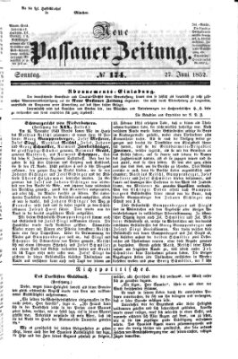 Neue Passauer Zeitung (Passauer Zeitung) Sonntag 27. Juni 1852