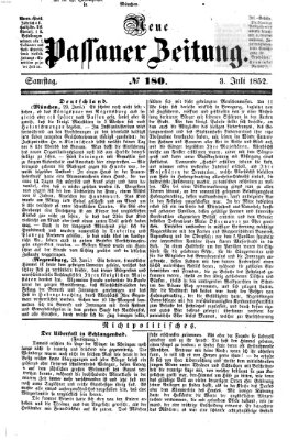 Neue Passauer Zeitung (Passauer Zeitung) Samstag 3. Juli 1852