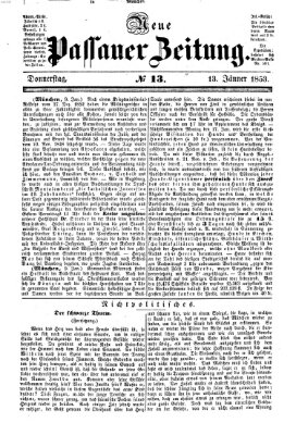 Neue Passauer Zeitung (Passauer Zeitung) Donnerstag 13. Januar 1853