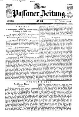 Neue Passauer Zeitung (Passauer Zeitung) Freitag 21. Januar 1853