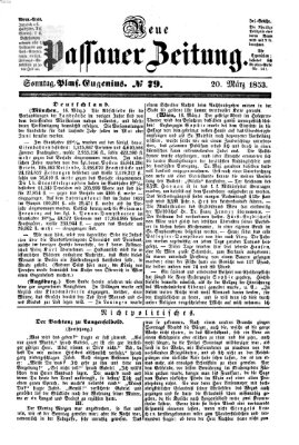 Neue Passauer Zeitung (Passauer Zeitung) Sonntag 20. März 1853